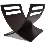 barna fa folyóirattartó állvány