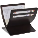 barna fa folyóirattartó állvány