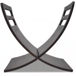 barna fa folyóirattartó állvány