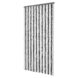 szürke és fehér zsenília rovarfüggöny 100 x 220 cm
