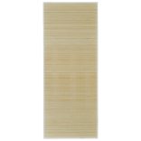 Négyszögletes natúr bambusz szőnyeg 80 x 200 cm