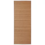 Négyszögletes barna bambusz szőnyeg 80 x 300 cm