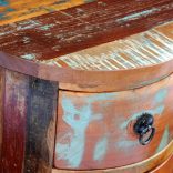 3 fiókos tömör újrahasznosított fa szekrény