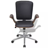 műbőr kárpitozású hajlított fa forgó irodaszék