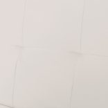 krémfehér műbőr állítható kanapéágy két párnával