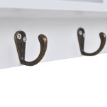 kulcs- és ékszertartó fali szekrény ajtókkal és kampókkal