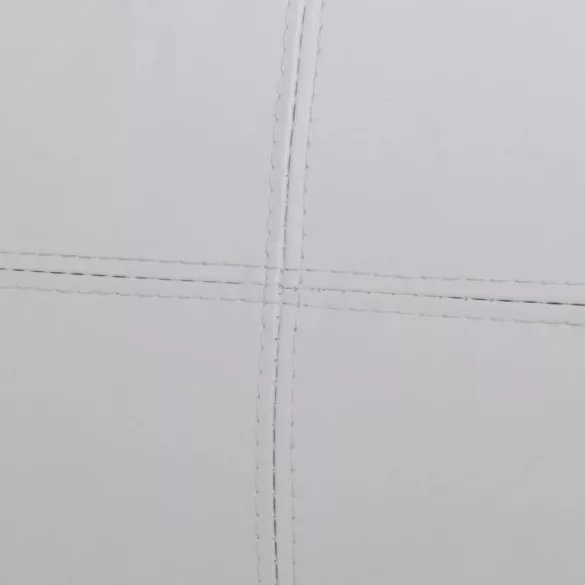 3 személyes fehér műbőr elemes kanapé