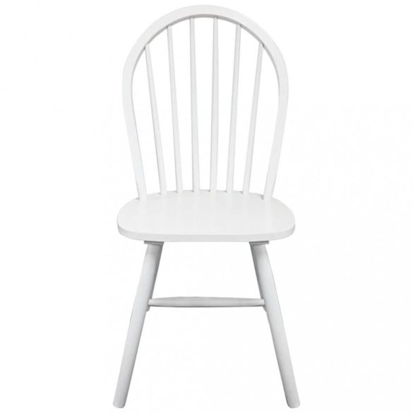 4 darab fehér tömör gumifa étkezőszék