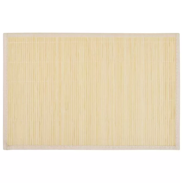 6 db bambusz alátét 30 x 45 cm természetes bambusz szín