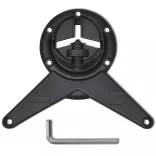 4 db állítható magasságú fekete asztalláb 710 mm