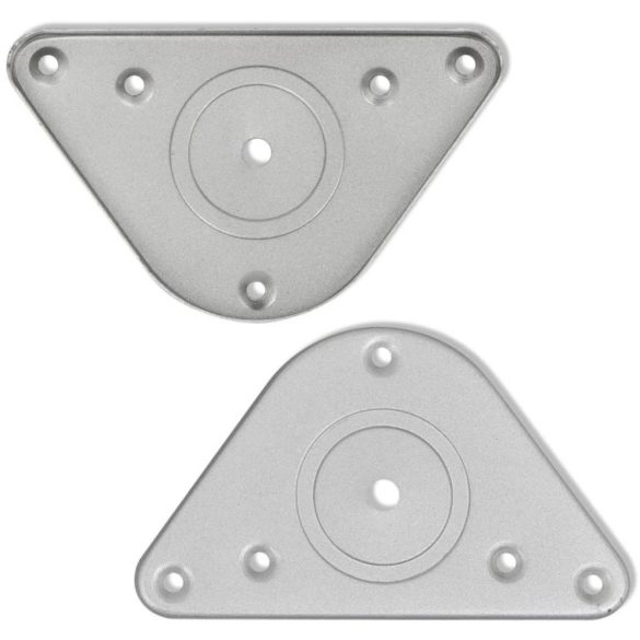 4 db állítható magasságú csiszolt nikkel asztalláb 1100 mm