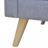 világosszürke 3 személyes szövet kanapé