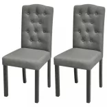 2 db szürke szövet étkezőszék