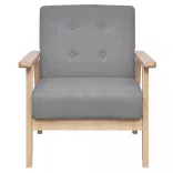 világosszürke szövetfotel