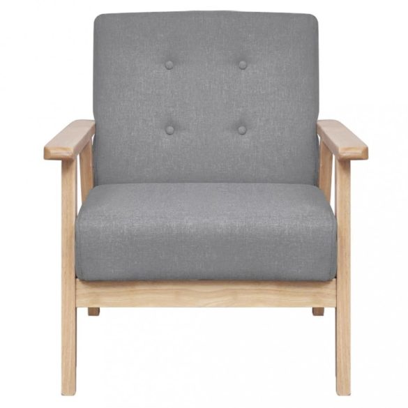 világosszürke szövetfotel