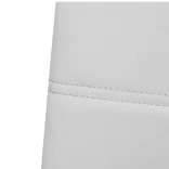 4 db fehér műbőr szánkótalpas étkezőszék