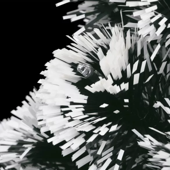 száloptikás megvilágított karácsonyfa állvánnyal és LED-es 180 cm