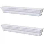 Aaliyah 2 db fehér fali polc