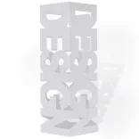 Szögletes esőermyő / sétabot tartó 48,5 cm fehér