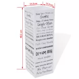 Szögletes esőermyő / sétabot tartó 48,5 cm fehér