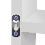 Lebegő 8 fülkés fali polc fehér