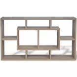 Lebegő 8 fülkés fali polc tölgy szín