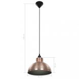 2 db  félkör alakú mennyezeti lámpa vörösréz szín