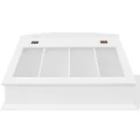 É Barokk stílusú fehér MDF evőeszköz tálca