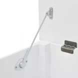 Fehér MDF barokk stílusú tároló láda