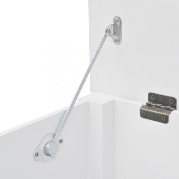 Fehér MDF barokk stílusú tároló láda