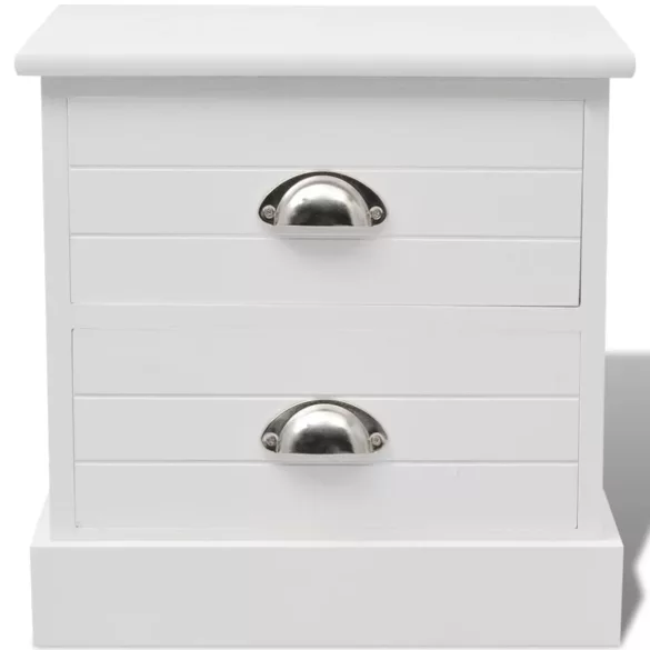 francia éjjeliszekrény fehér