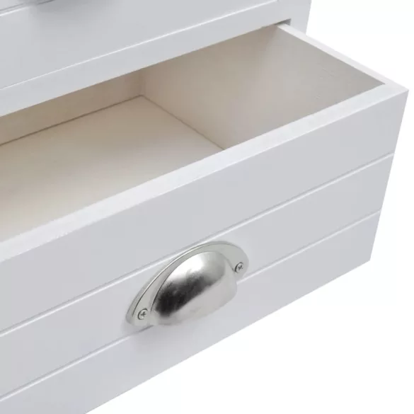 francia éjjeliszekrény fehér