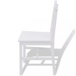 3 darabos fehér fenyőfa étkező szett