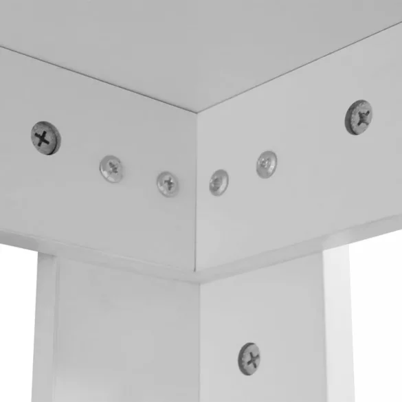 fehér étkezőasztal 140 x 80 x 75 cm