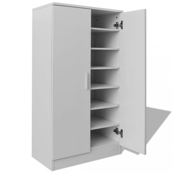 fehér cipőszekrény 7 polccal