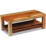 tömör újrahasznosított fa dohányzóasztal 90 x 45 x 35 cm