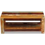tömör újrahasznosított fa dohányzóasztal 90 x 45 x 35 cm