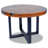 60 cm gyantázott tíkfa dohányzóasztal