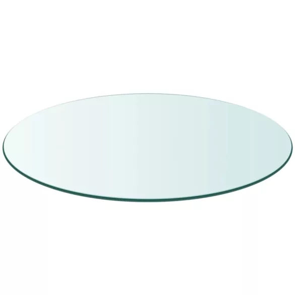 edzett üveg asztallap kerek 400 mm