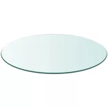 edzett üveg asztallap kerek 600 mm