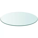 edzett üveg asztallap kerek 80 cm