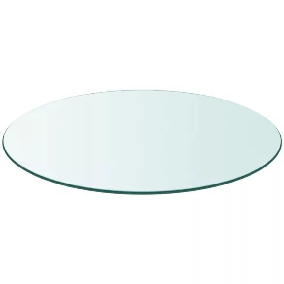 edzett üveg asztallap kerek 80 cm
