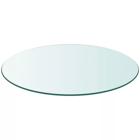 edzett üveg asztallap kerek 900 mm
