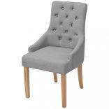 2 db világosszürke szövet étkezőszék