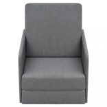 világosszürke szövet kihúzható fekvőfotel