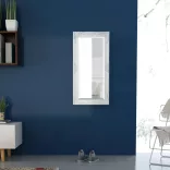 fehér barokk stílusú fali tükör 100 x 50 cm