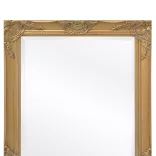 aranyszínű barokk stílusú fali tükör 100 x 50 cm