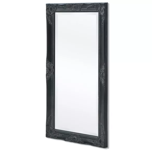 100x50 cm fekete barokk stílusú fali tükör