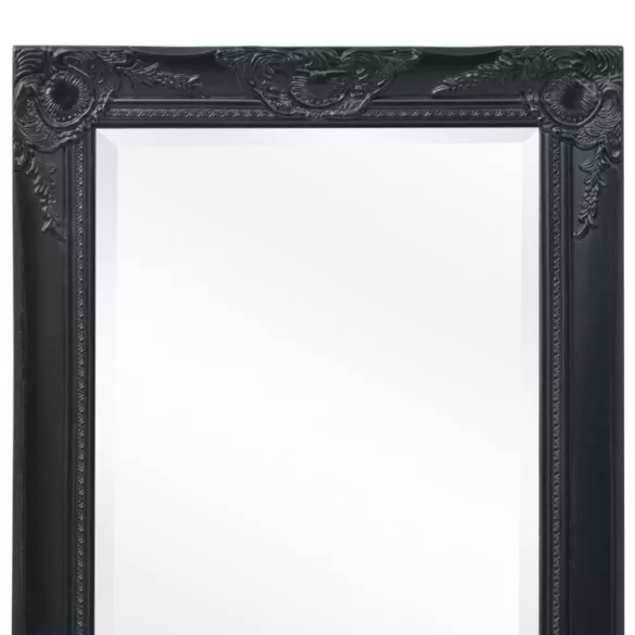 100x50 cm fekete barokk stílusú fali tükör