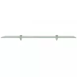 lebegő polc üveg 80x10 cm 8 mm